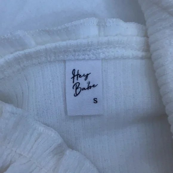 White cropped tie top - Picture 4 of 4